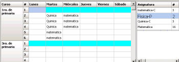 Asirio: Asistente para elaborar horarios
