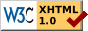 XHTML 1.0 validado